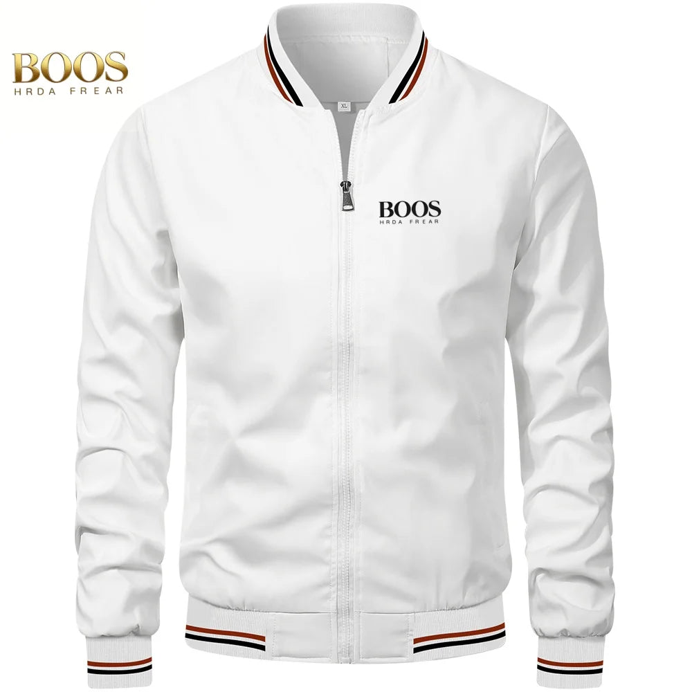 2026 high-quality crossover jacket, fashionable men's spring and autumn new European and American casual fashion jacket, top