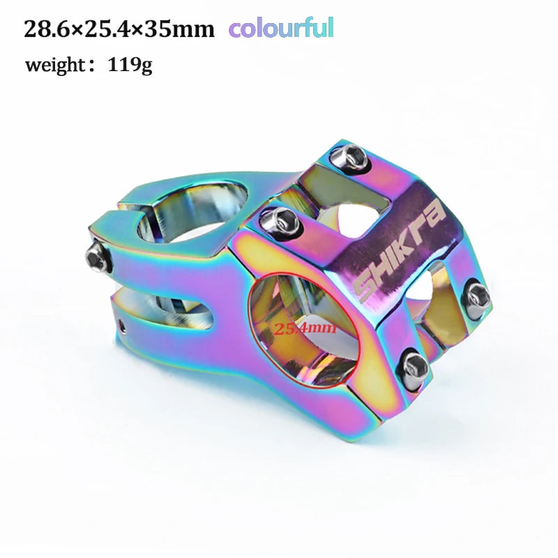 SHIKRA SK09 Stem Mtb Table Power Bicycle Road Short Power Mountain Bike Handlebar Stem 31.8*45MM 25.4*35MM Riser Handle Cycling