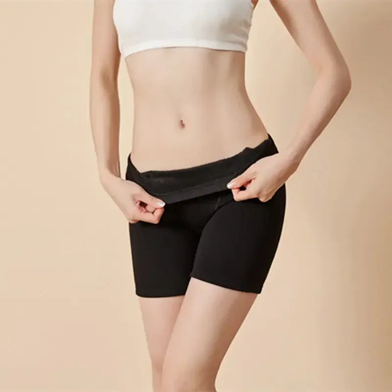 Women's Thickened Fleece Shorts Thermal Underwear Winter Velvet Anti-light Warm Hot Boxers Underpants Safety Short Pants Female