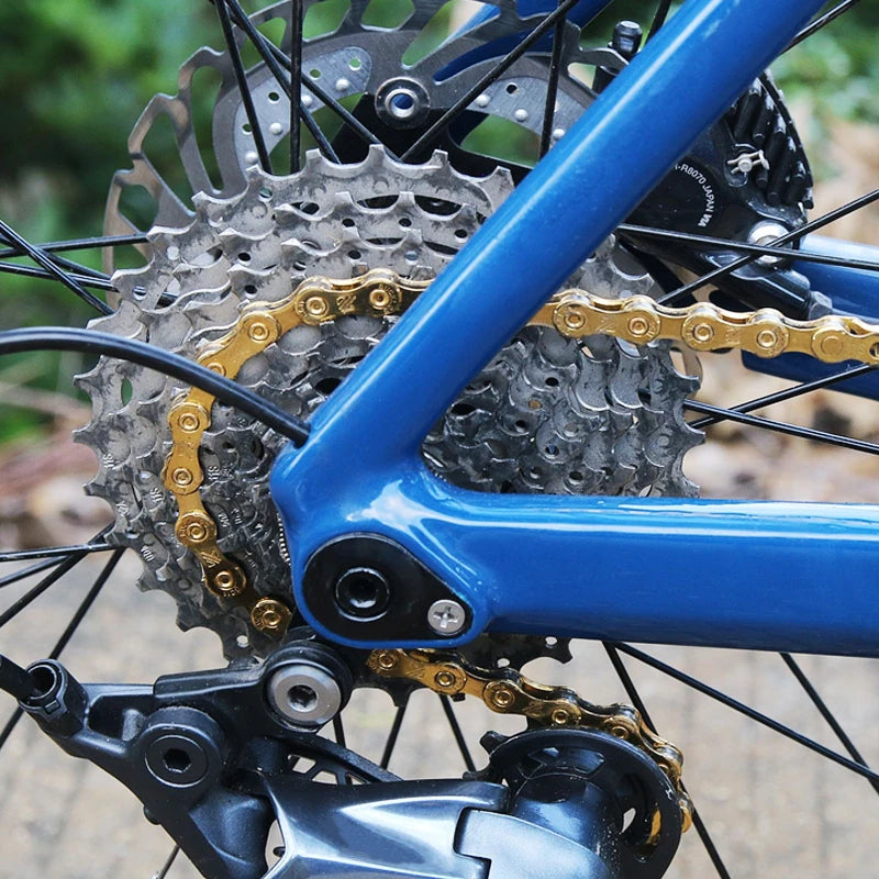 BUCKLOS MTB Road Bike Chain 8/9/10/11/12 Speed Bicycle Chains Universal EL/SL Road Bike Chain Gold/Silver Chains Bicycle Part