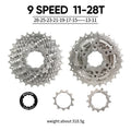 BUCKLOS Bike Cassette 8/9 Speed Bicycle Freewheel 11-25T/28T/32T/34T/36T/40T Road Mountain Bike Cassette for HG Hub Bicycle Part