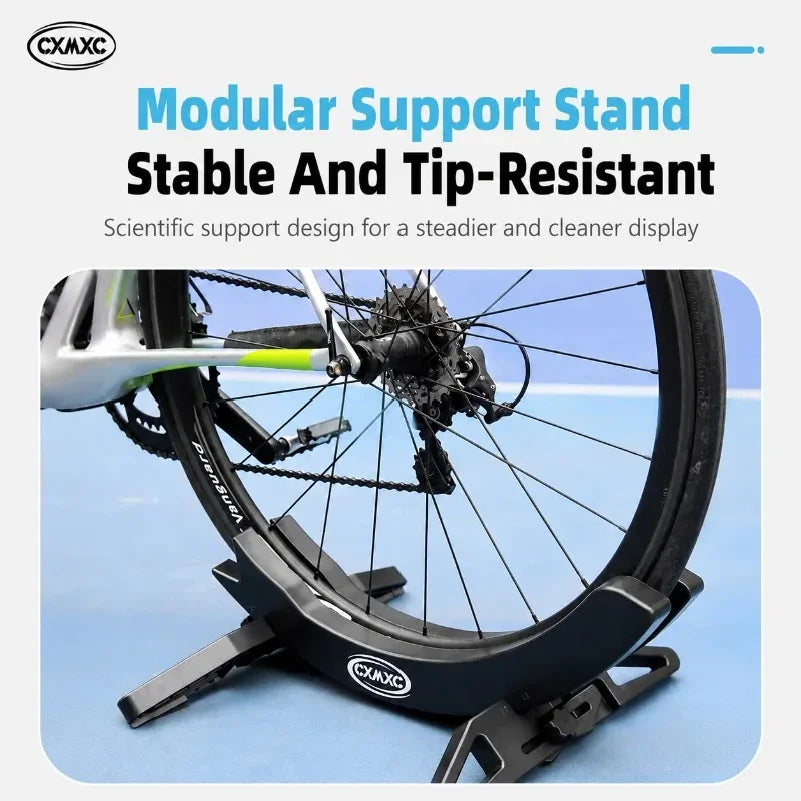 Upgraded Thickened Bicycle Parking Rack Portable Adjustable Road MTB Bike Display Stand Support Fixed Kickstand Storage Rack