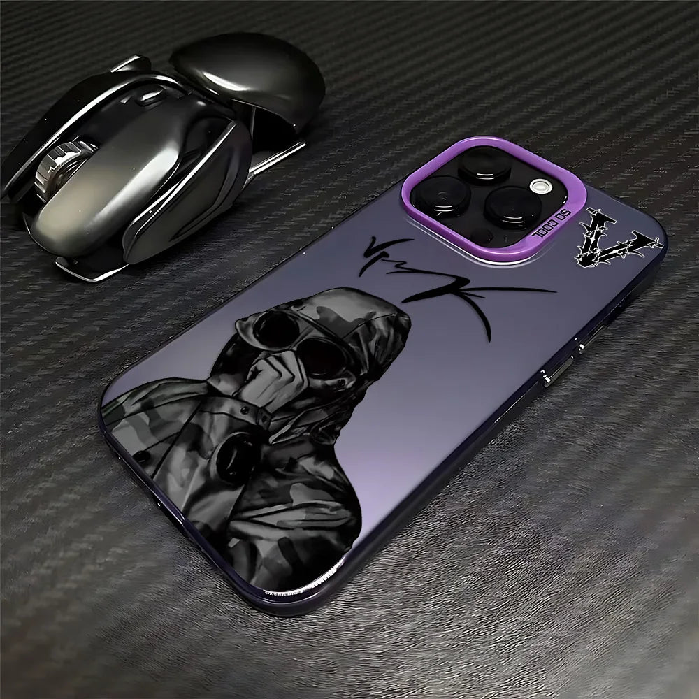 Streetwear Vlone Style Case For iPhone 17 16 15 14 13 12 11 Pro Max Plus Hip Hop Goggles Man Cool Graphic Shockproof Soft Cover
