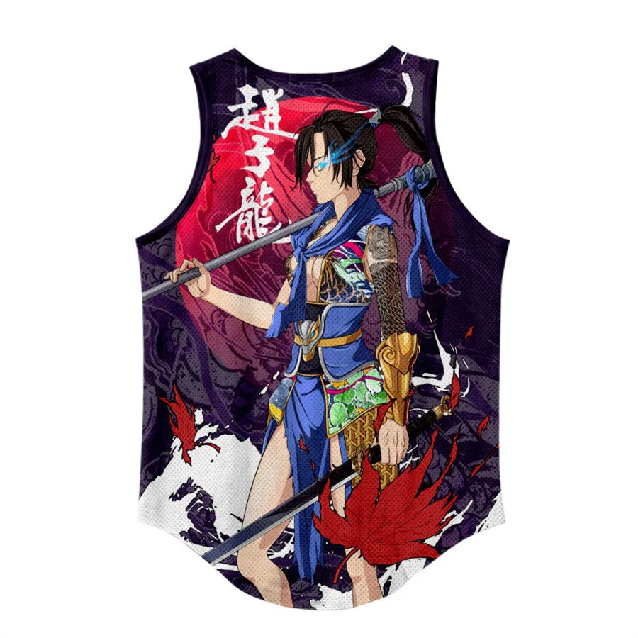 Anime Peak Costume Basketball Jersey Cosplay Uniform Vest Singlet Shirt Sleeveless Set Tank Tops
