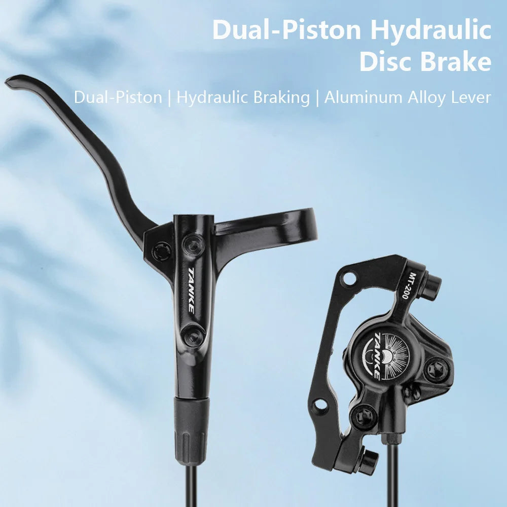 MT200 Bike Hydraulic Disc Brake MTB Brake BL BR 800/1600mm Bicycle Brake 2 Piston 3 Finger Steel Lever Bike Parts Upgrade
