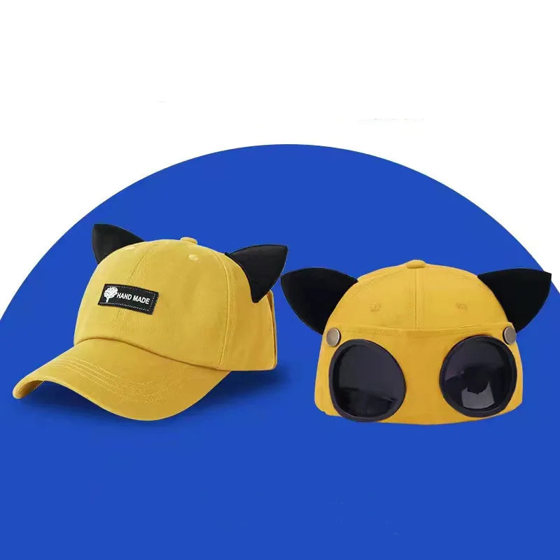 Aviator Hat Korean Adult/Child Version Personality Glasses Cap Sunglasses Sunshade Spring Summer Versatile Tide Baseball Cap
