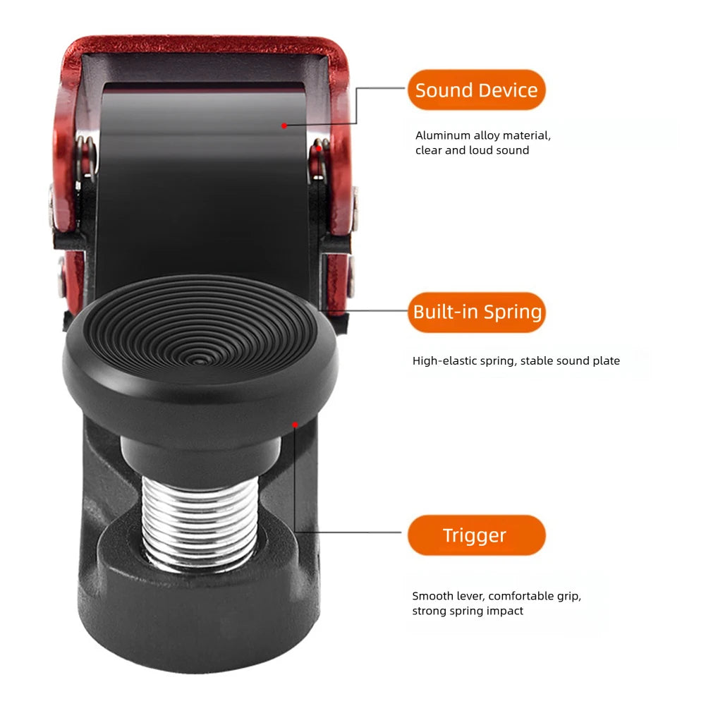 Aluminum alloy hidden bicycle bell ring, crisp bell, horn, outdoor cycling mountain bike bell