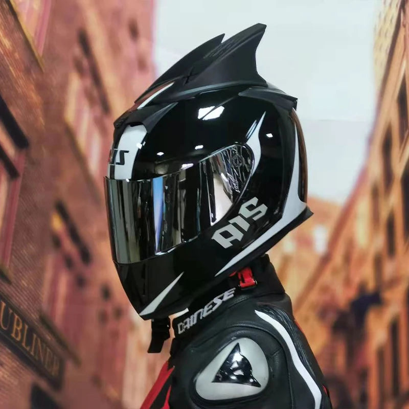 AIS helmet men and women electric motorcycle hard hat full helmet four-season summer knight head