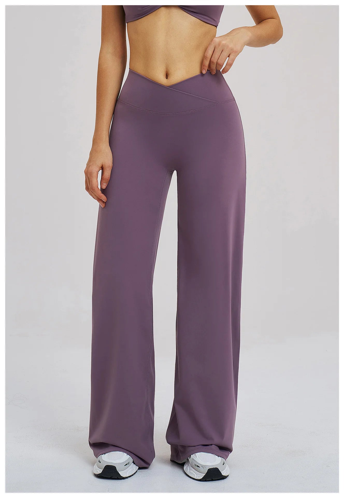 Yoga Flared Pants Women Sexy High Waist Wide Leg Pants Gym Fitness Bell Bottom Trousers Sports Flared Pants Latin Dance Trousers