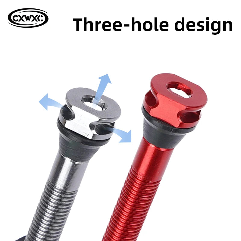 CXWXC 1Pair Bicycle Presta Valve 45/65/85mm Aluminum Alloy Valve For Tubeless Road/MTB/Gravel Bike Rim Valve Accessories