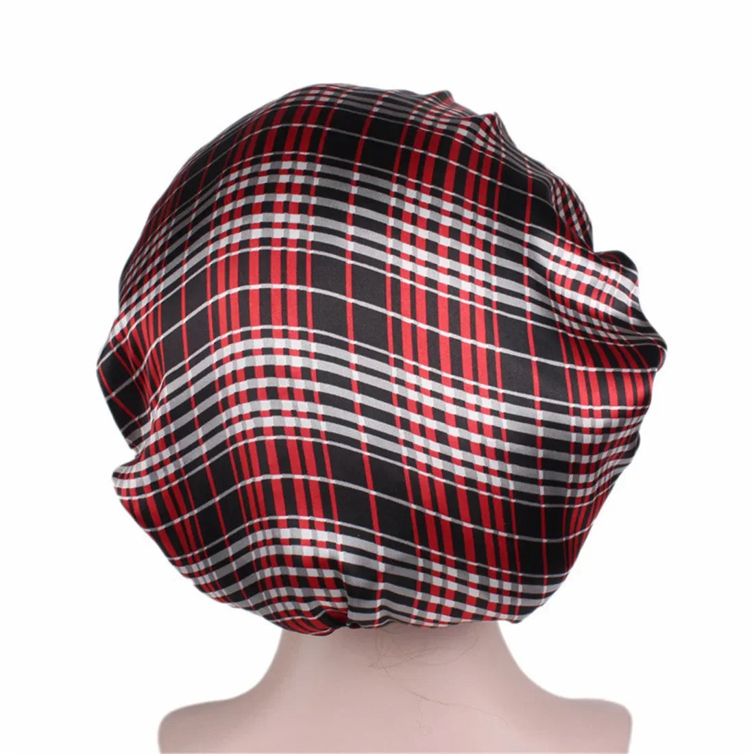 Hair Caps for Sleeping Women Bath Double Layer Headwear Cover Hat Curly New Satin Sleeping Hair Cap Skullies Beanies Accessories