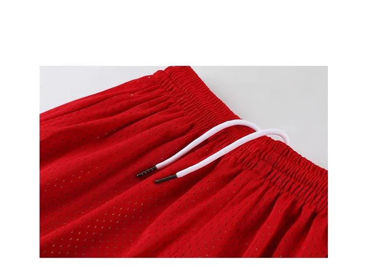 Basketball Pants Summer American Sports Shorts Fitness Breathable Casual Men and Women Running Loose Quarter Pants Sweat-wicking