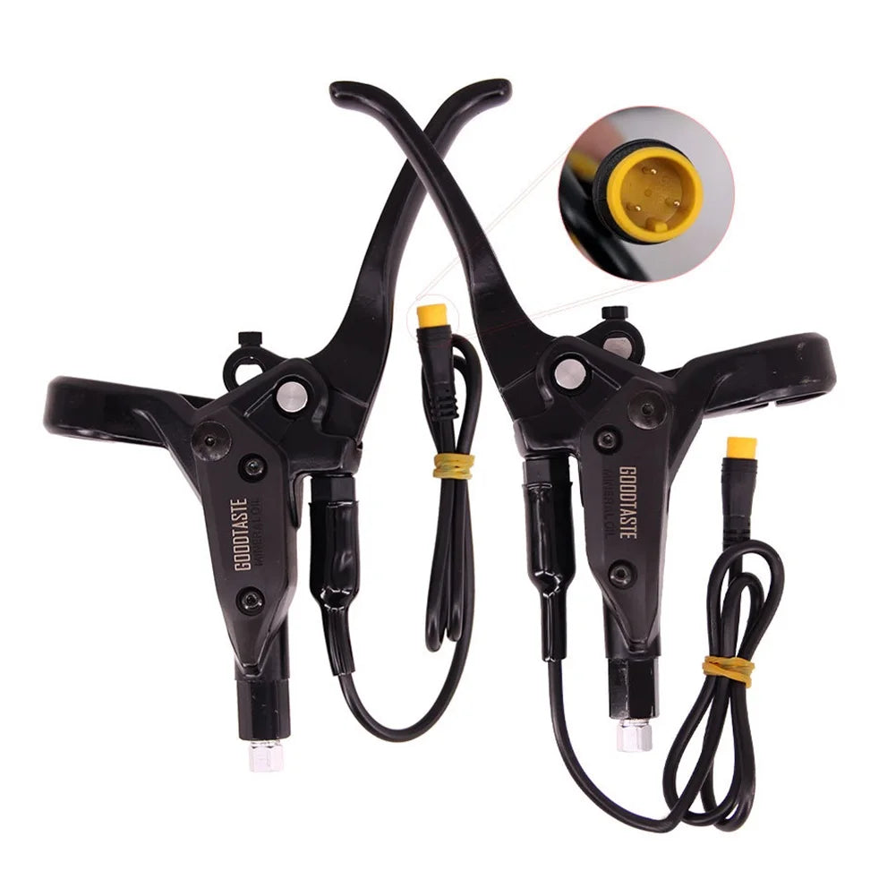 Mountain Bike Left/Right Brake Lever Goodtaste GT03 Power-Off Oil 2pin E-Bike Brake Handle Waterproof Connector MTB Cycling Part