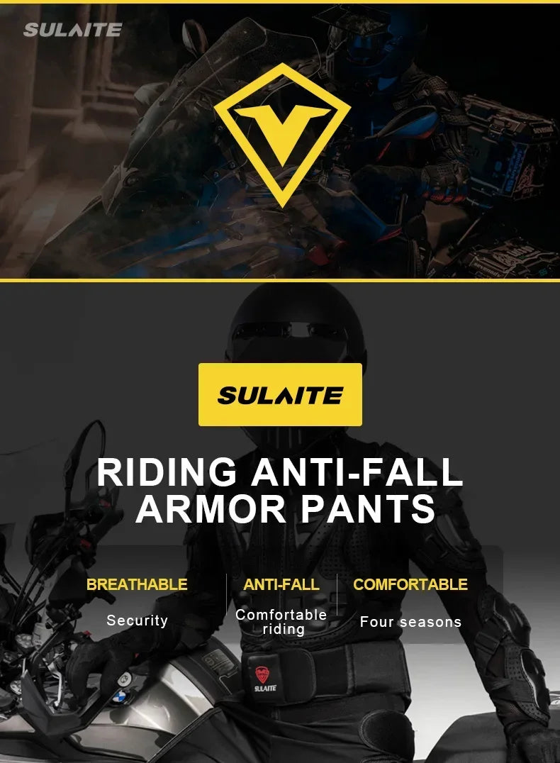 Sulaite Motorcycle Jacket Racing Riding Armor Protector ATV Motocross Body Protection Jackets Enduro Clothing Protective Gear