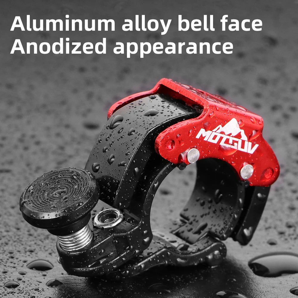 MOTSUV Blue/Red/black/Yellow Bicycle Mini Bell Ring Aluminum Alloy Safety Warning Alarm Loud Sound Handlebar for MTB Bike Horn