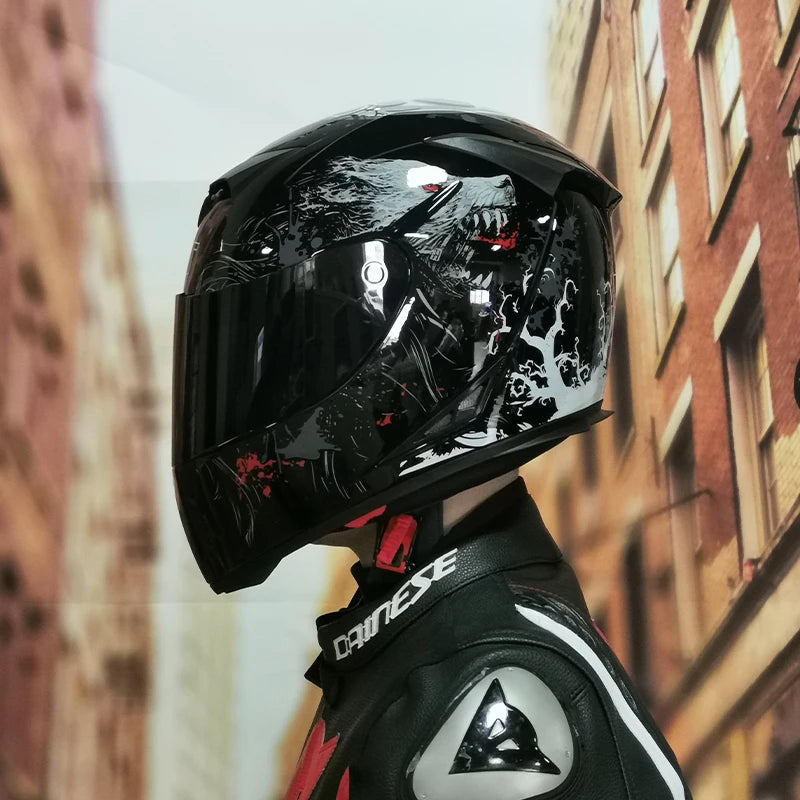 AIS helmet men and women electric motorcycle hard hat full helmet four-season summer knight head