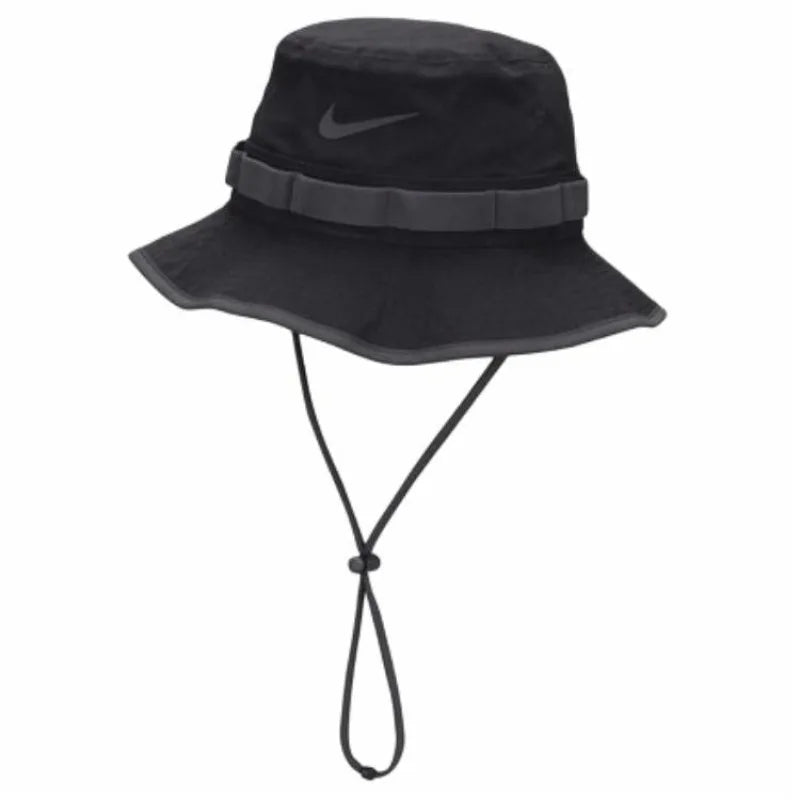 Nike Sun Hats, Logo Design, Cotton, Premium, High-quality Fabric, Simple, Fisherman Hat Unisex Couple Style Black HJ3683-010