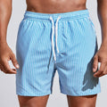 Simple Vertical Stripes Pattern Short Pants For Men Summer Casual Daily Wear 3D Printed Beach Shorts Loose Vacation Swim Trunks