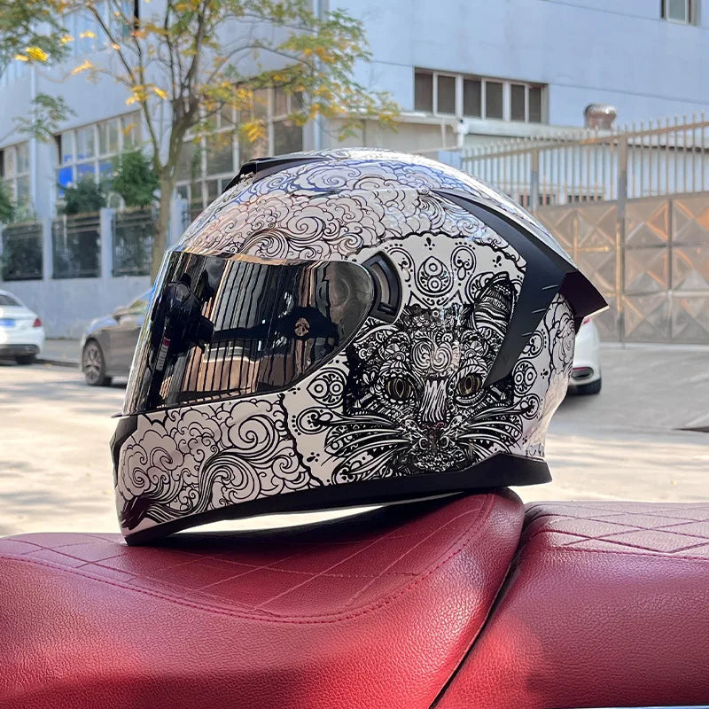 Motorcycle full Face Helmets for Men and Women Moto Racing helmet Adult safety helmet DOT certification