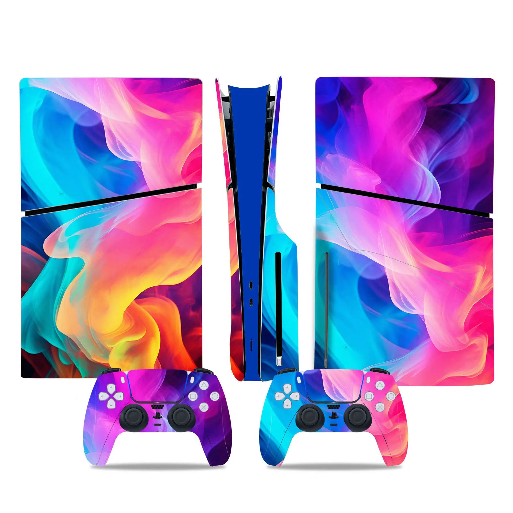 Decal Sticker for PS5 Slim Disc Skin Wrap for PS5 Slim Disc Full Protective Cover Console Skin for PS5 Slim