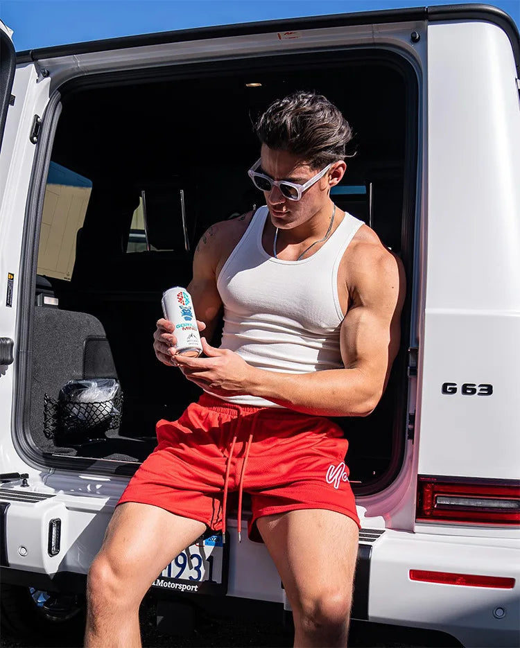 Trend Men's Mesh Beach Swim Casual Shorts Man Quick Dry Loose Basketball Jogger Short Pants Gym Fitness Sport Running Sweatpants