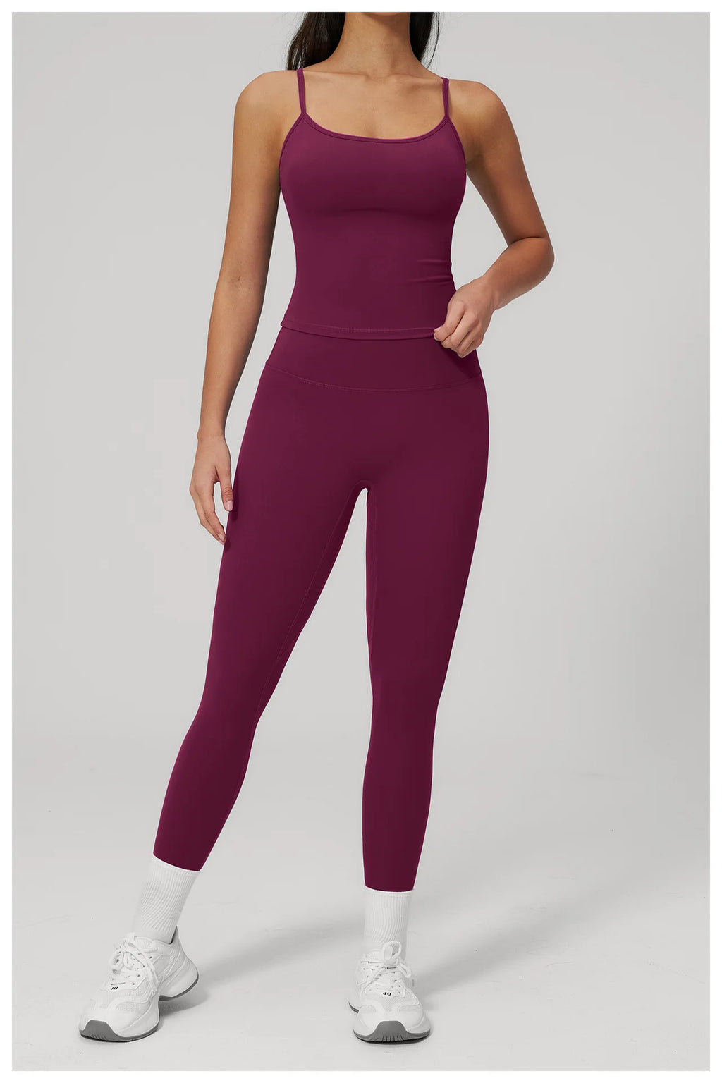 Yoga Set 2PCS Women Tracksuit Workout Outfits Sportswear Gym Clothing High Waist Leggings Fitness Bra Sports Suits Athletic Wear