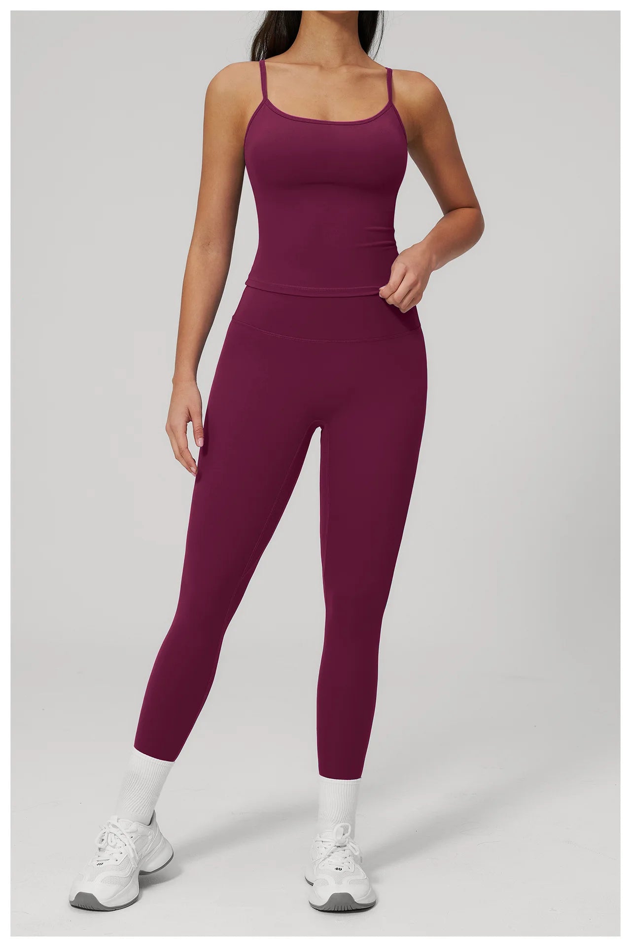 Yoga Set 2PCS Women Tracksuit Workout Outfits Sportswear Gym Clothing High Waist Leggings Fitness Bra Sports Suits Athletic Wear