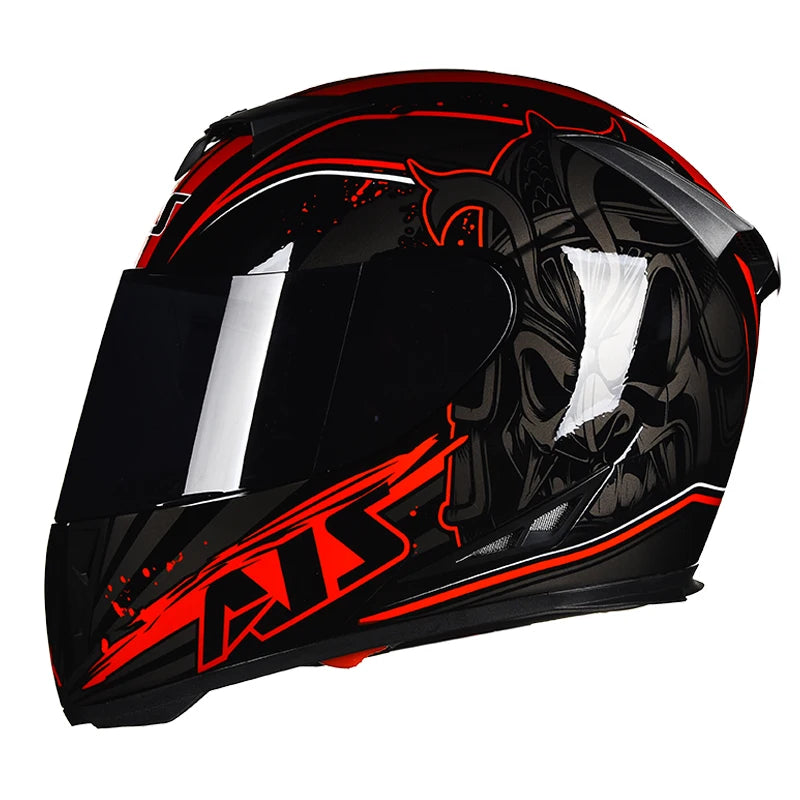 AIS helmet men and women electric motorcycle hard hat full helmet four-season summer knight head