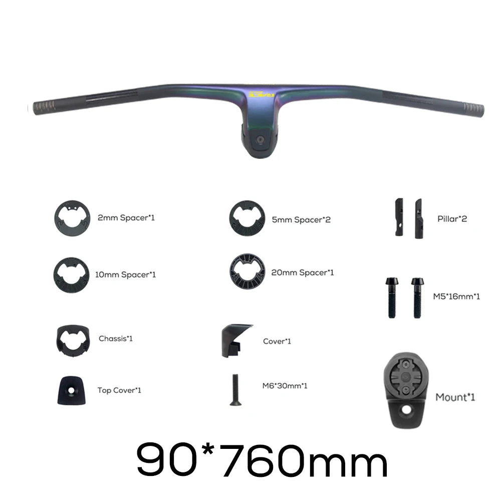 RACE -20 Degrees MTB Handlebar Chameleon Color   FRASER IC SL WC For Sparks Frame Full Carbon Fibre Integrated Cockpit