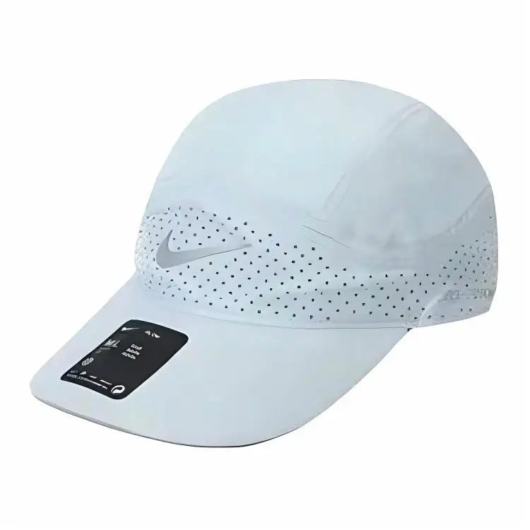 Nike Baseball Cap, Logo Print, Cotton, Breathable, Mesh, Men's Style, Light Blue, FB5681-474