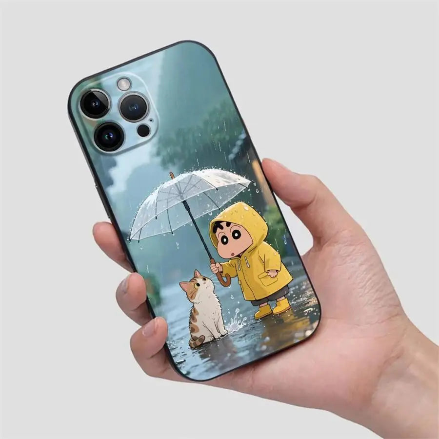 Funda Phone Cover Case for Apple iPhone 17 Pro Max 16 14 13 11 15 Pro 7 8 Air 12 XR XS MAX Cool Cra-yons Shin-chans