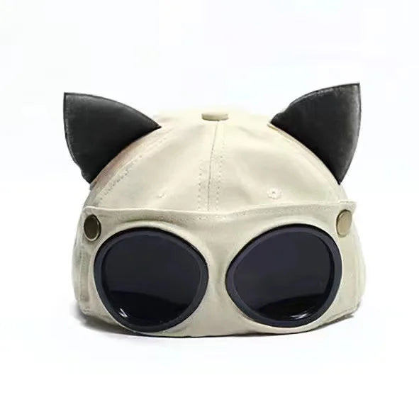 Aviator Hat Korean Adult/Child Version Personality Glasses Cap Sunglasses Sunshade Spring Summer Versatile Tide Baseball Cap