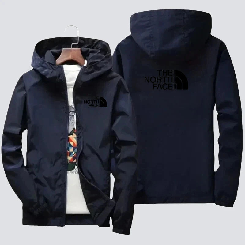 Men Four Seasons Lightweight Hooded Jacket Multi Size Color Casual Loose Outdoor Breathable Fashion Basic Coat for Daily Jackets