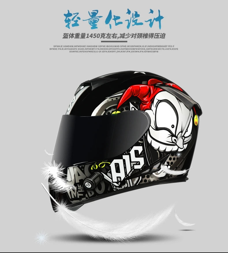 AIS helmet men and women electric motorcycle hard hat full helmet four-season summer knight head