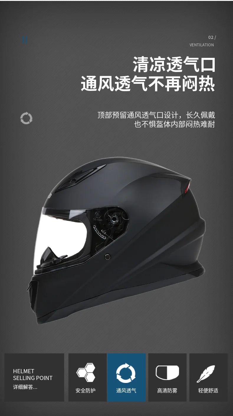 DOT ECE Approved Full Face Helmet Motorcycle Helmet Helm Helmet Outdoor Full Face Riding Casco Moto Capacetes Helmets Unisex