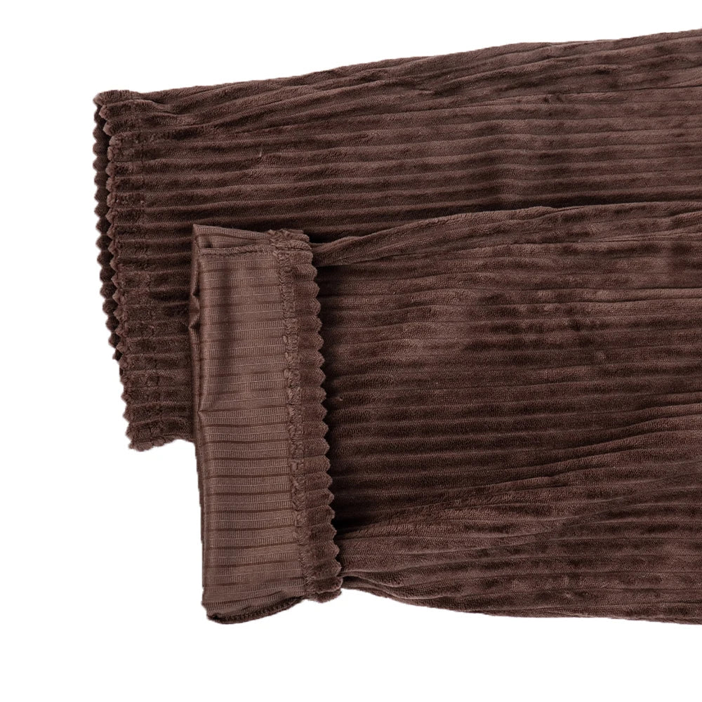 Retro Vertical Striped Men's Pants Corduroy Casual Pocket Trousers Loose Baggy Pants Straight Sweatpants Outdoor Streetwear