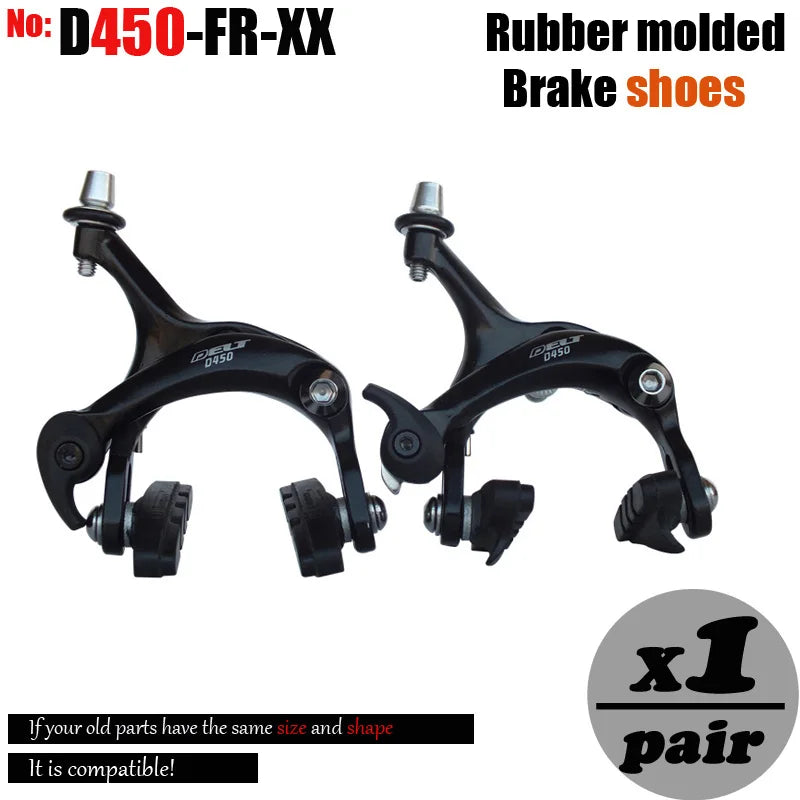700c Road Bike Brake Dual Pivot Caliper Folding  Bicycle Side Pull Rim C Brake  Center Mount Front Rear 39-49MM Parts