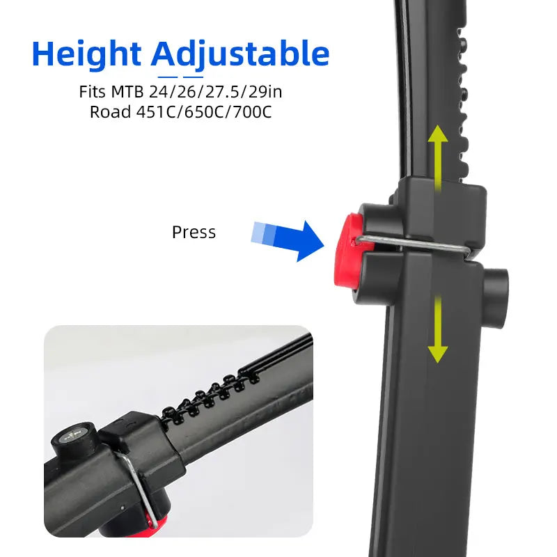 Deemount Lightweight Bike Side Stay for 24-29in/700C MTB Road Cycling Sturdy Alloy Kickstand with Non-Slip Wide Foot Design