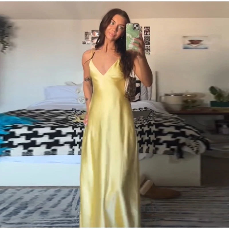 Women Sexy Solid Pleated Strapless Dress Lady Chic Off-shoulder Backless High Waist Split Dresses 2026 Summer Evening Party Gown