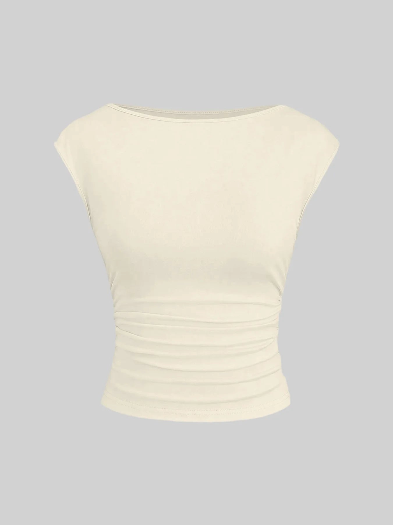 Sleeveless Pleated Tanks T-shirts Women Solid Vintage Crop Tops Sexy Kpop Tees Tshirts Gothic Harajuku Cheap Clothes Woman