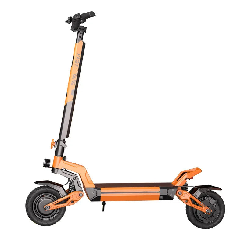 Dual-drive 2400W Shock-absorbing Off-road Scooter, Foldable High-speed High-power Electric Scooter