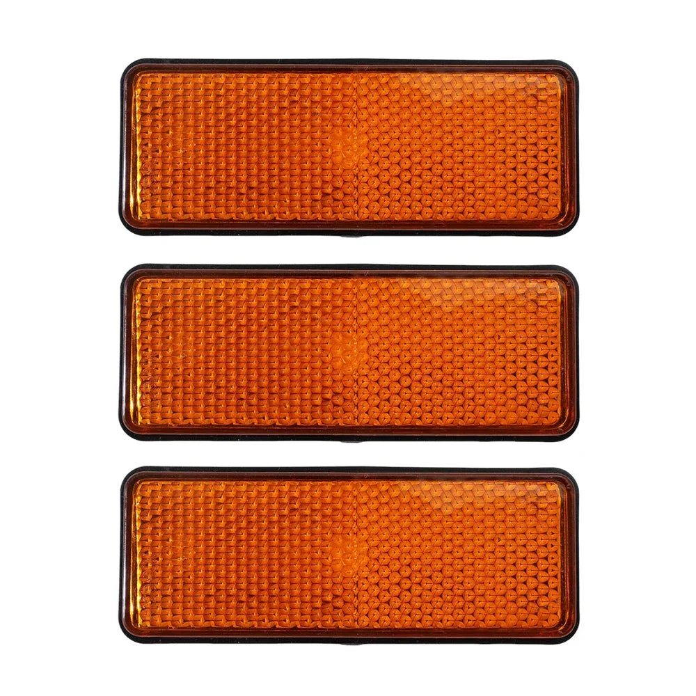 Universal Rectangular Safety Reflectors Warning Plates for Motorcycle Bike E-Scooter Helmet Night Riding Safety Reflector