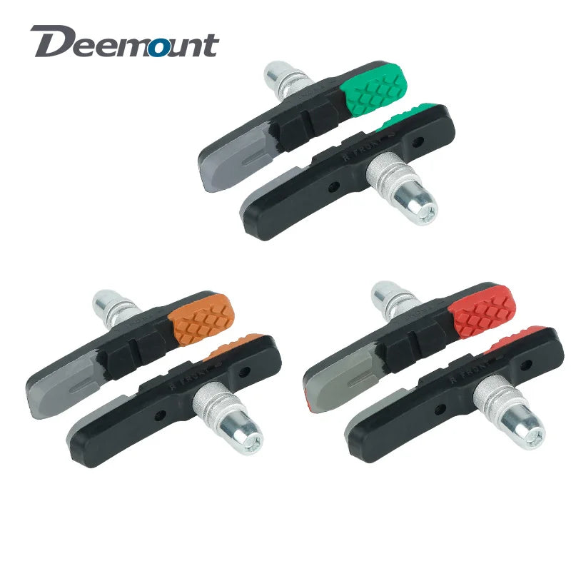 Robust Hard Wearing Rubber Blocks for MTB Linear Pull V Clamp Braking 70mm V-brake Pads for Metal Rim Wet Dry Conditions