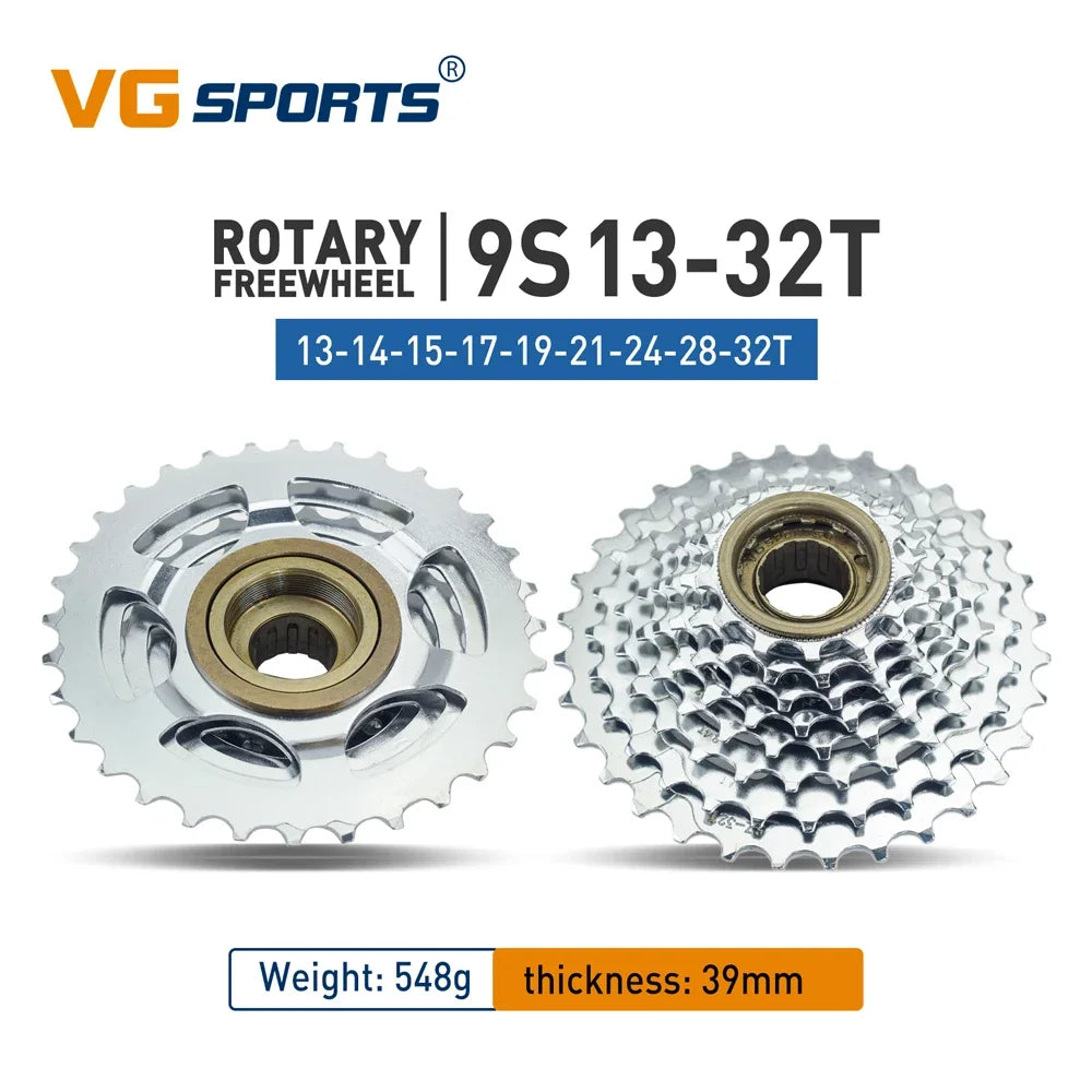 Vg Sports Bicycle Spinning Flywheel 5/6/7/8/9/10/11 Speed Bicycle Threaded Freewheels 14-28T 13-28/32T 11-32/36T Discs