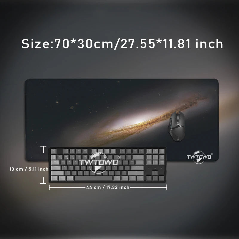 Space Starry Sky Mouse Pad Gaming XL Custom Large Home Mousepad XXL Soft Non-Slip Natural Rubber Gaming laptop Desktop Mouse Pad