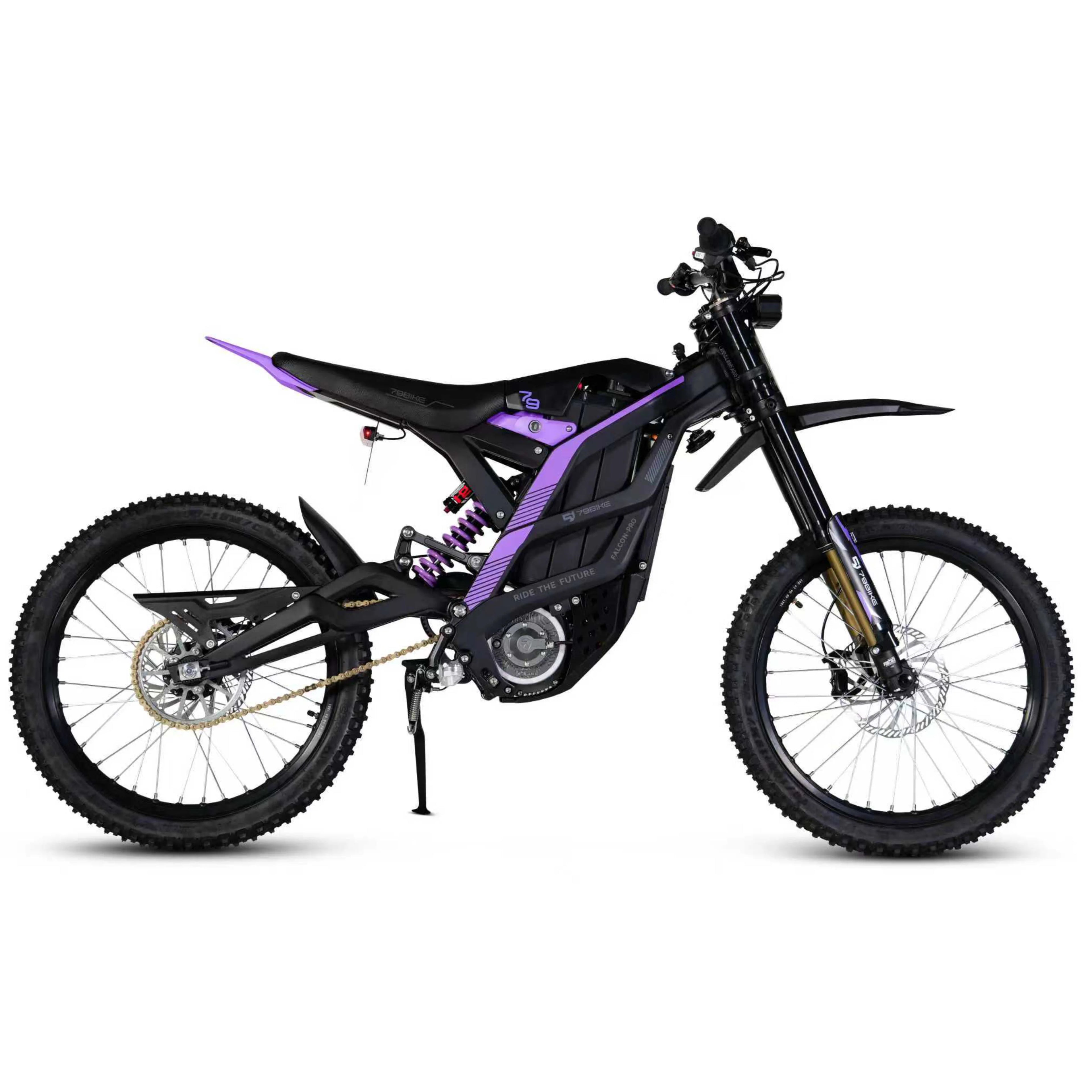 TcFalcon Pro electric bicycle 72V brushless central motor, aluminum alloy, single speed, lithium battery, hydraulic disc brake 1