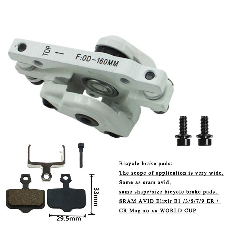 Bicycle Disc Brake Mechanical Caliper Brake 160mm Rotor Alloy 51/75mm Mountain Bike Part