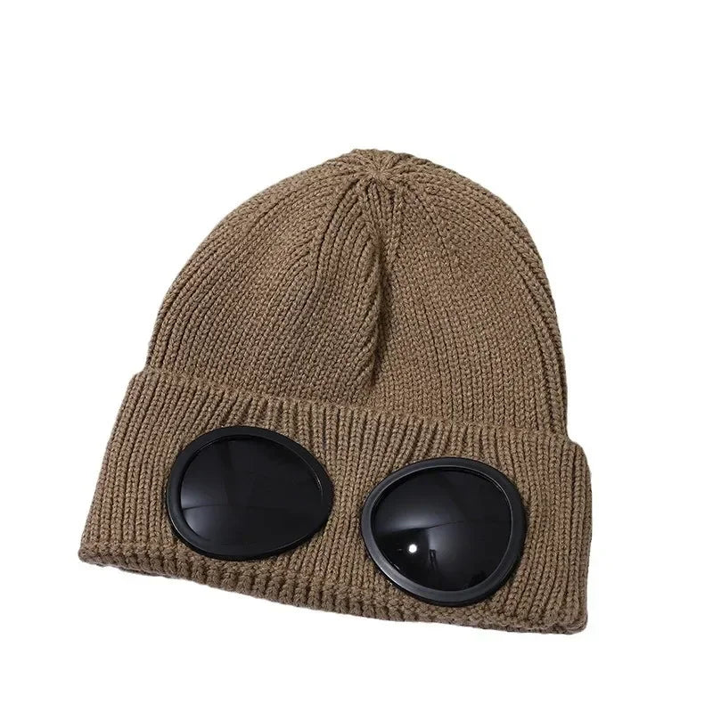 Warm Ski Mask Hats Caps Women Men Winter Windproof Glasses Knitted Beanie Outdoor Ear Protection Sports Cold Caps Garros