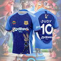 2026 New Arrival: Anime Zootopia Jersey - Men's and Women's Casual Sports T-Shirt for Manga Lovers