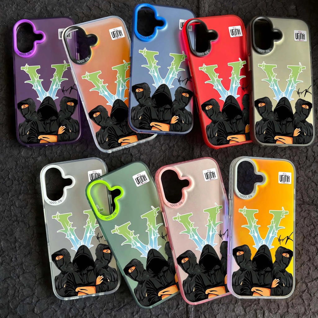 Streetwear Vlone Style Case For iPhone 17 16 15 14 13 12 11 Pro Max Plus Hip Hop Goggles Man Cool Graphic Shockproof Soft Cover